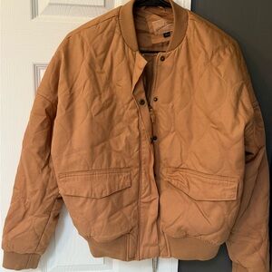 Quilted Tan Jacket for Women